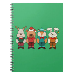 Carnet Animaux adorables prêts pour l'hiver