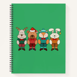 Carnet Animaux adorables prêts pour l'hiver