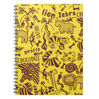 Carnet Animaux africains : Motif culturel sans peau.