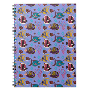Carnet Animaux aquatiques motif vie sous-marine de l'oc