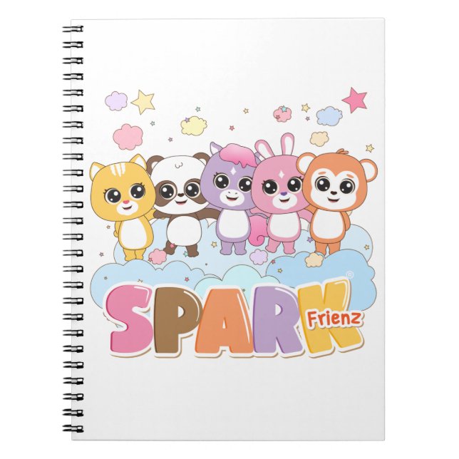 Carnet Animaux Colorés Frienz pour Stimuler l'Imagination (Devant)