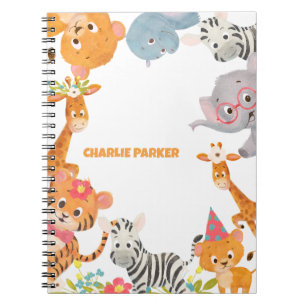 Carnet Animaux de bébé de la jungle