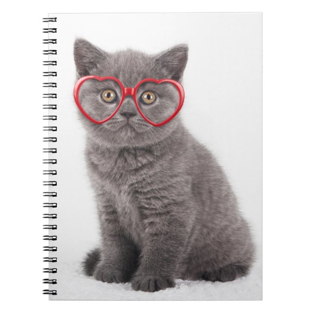 Carnet Animaux de bébés cutest | Lunettes cardiaques de c (Devant)