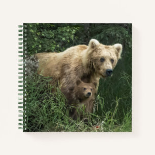 Carnet Animaux de bébés cutest Ours Mama Ours et ses pe