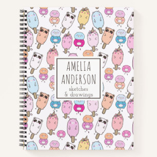Carnet Animaux de ferme Kawaii mignons et adorables avec 