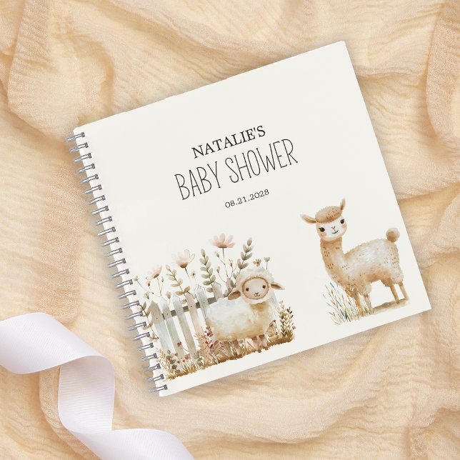 Carnet Animaux de la petite ferme pour la fête de bébé (Créateur téléchargé)