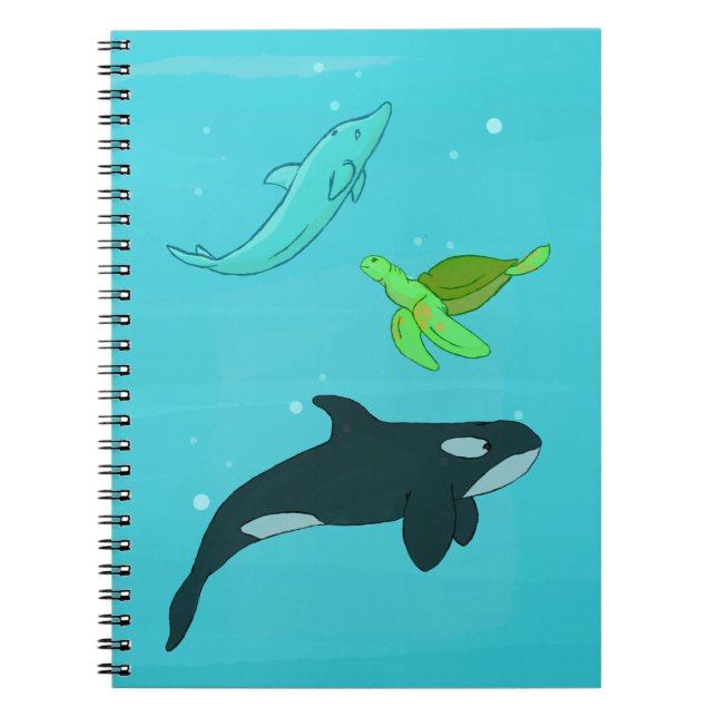 Carnet Animaux marins (Devant)