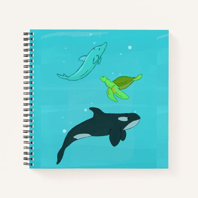 Carnet Animaux marins (Devant)