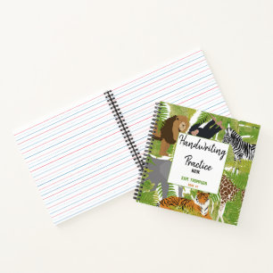 Carnet Animaux Personnalisés Entraînement à l'écriture ma