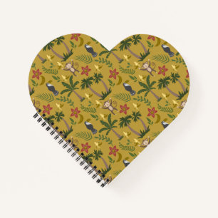 Carnet Animaux tropicaux singe motif sans soudure, macaw