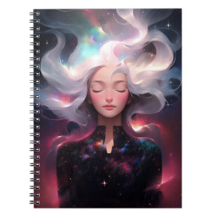 Carnet Anime Girl Fabriquée En Étoiles