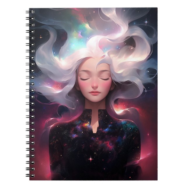 Carnet Anime Girl Fabriquée En Étoiles (Devant)