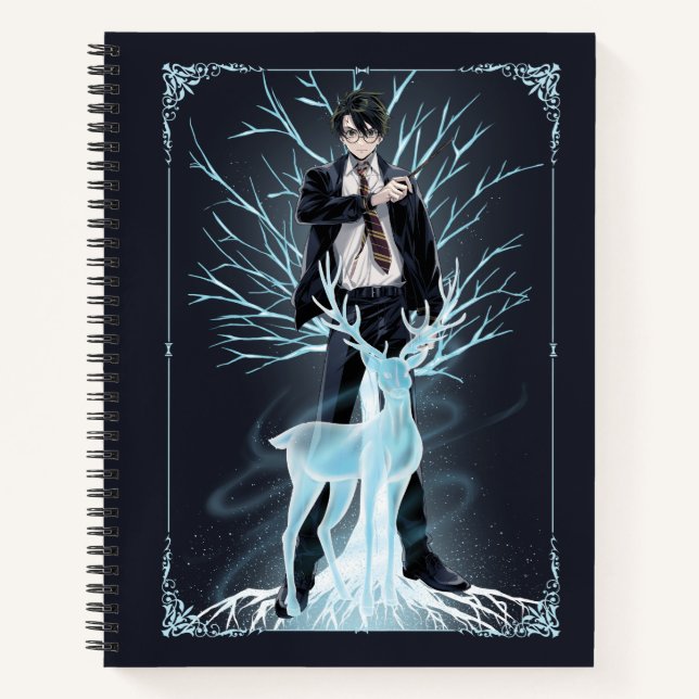 Carnet Anime HARRY POTTER™ Patronus stagier (Devant)