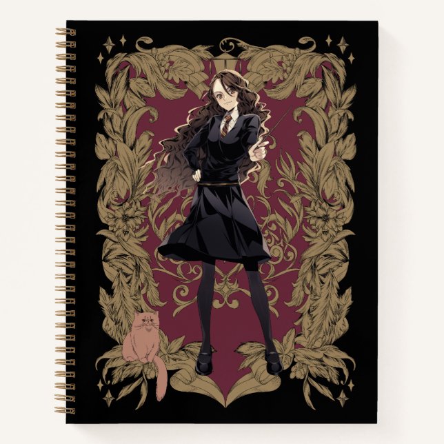 Carnet Anime Hermione Granger Cadre Orné (Devant)