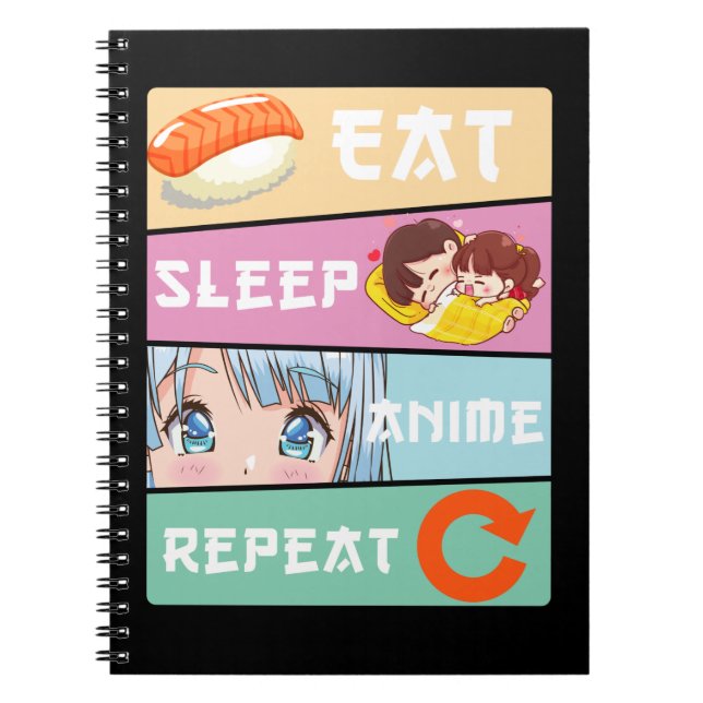Carnet Anime mignonne regarder Girl Japon Comic Manga Ani (Devant)