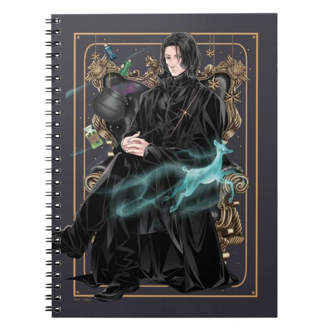 Carnet Anime Professeur Severus Snape Assis (Devant)