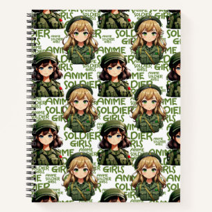 Carnet Anime Soldier Girls Design Motif