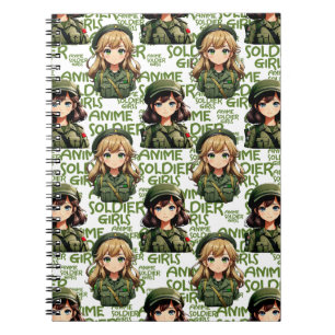 Carnet Anime Soldier Girls Design Motif
