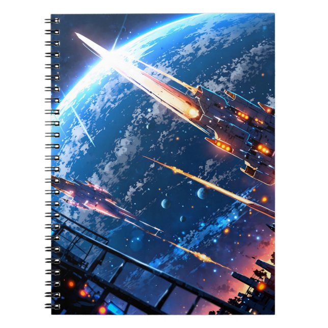 Carnet Anime space art (Devant)
