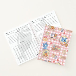 Carnet Anime Tom et Jerry Motif de boulangerie