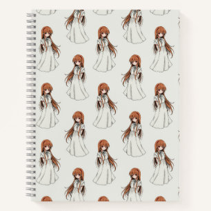 Carnet Anime Weeb Girl Manga Design Motif