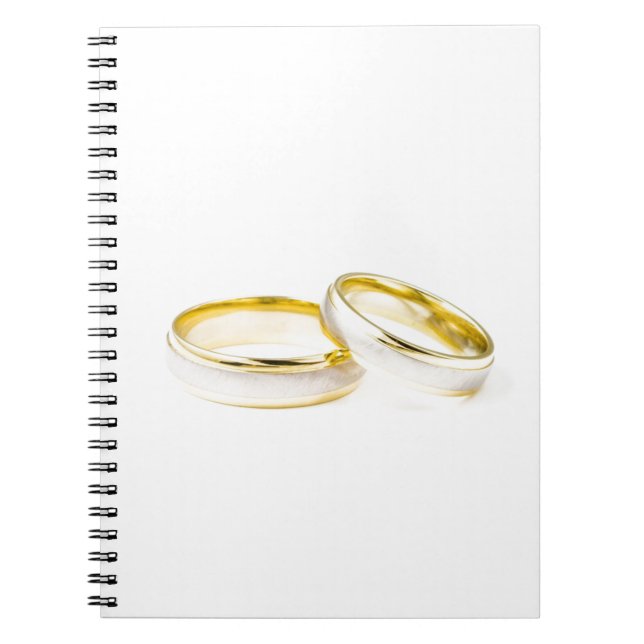 Carnet Anneaux de mariage élégants, polis, et chics (Devant)