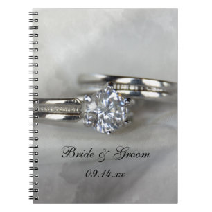Carnet Anneaux mariages sur Gris