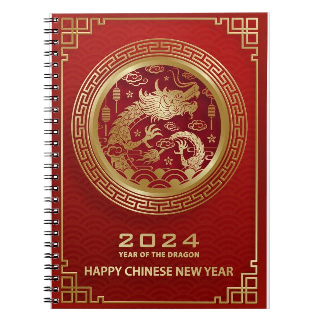 Carnet Année chinoise du dragon 2024 (Devant)