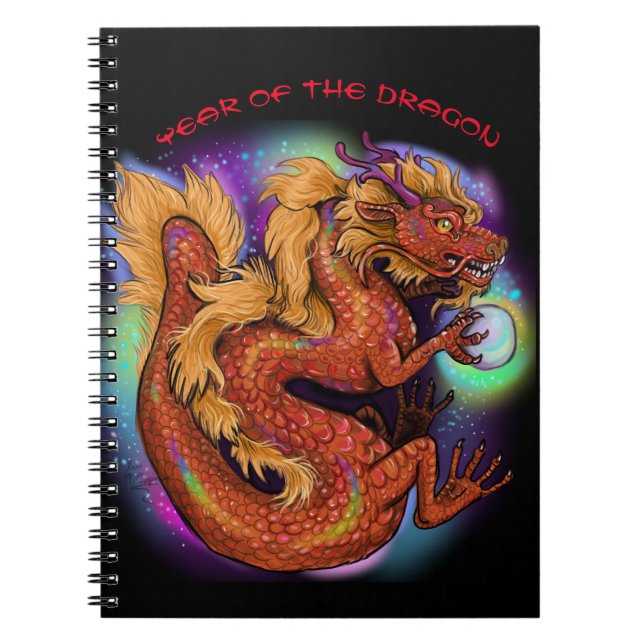 Carnet Année chinoise du zodiaque du dragon (Devant)
