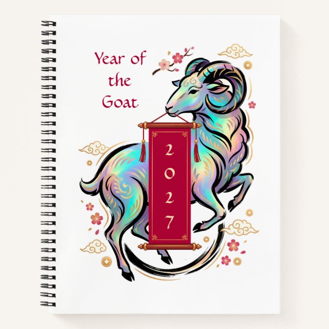 Carnet Année de la Chèvre 2027 (Devant)