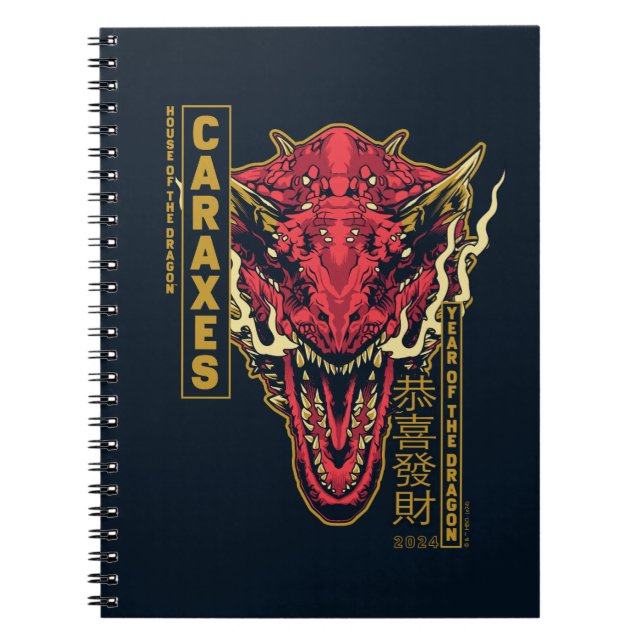 Carnet Année de tête de Carax du Dragon | 恭 喜 財 發 (Devant)