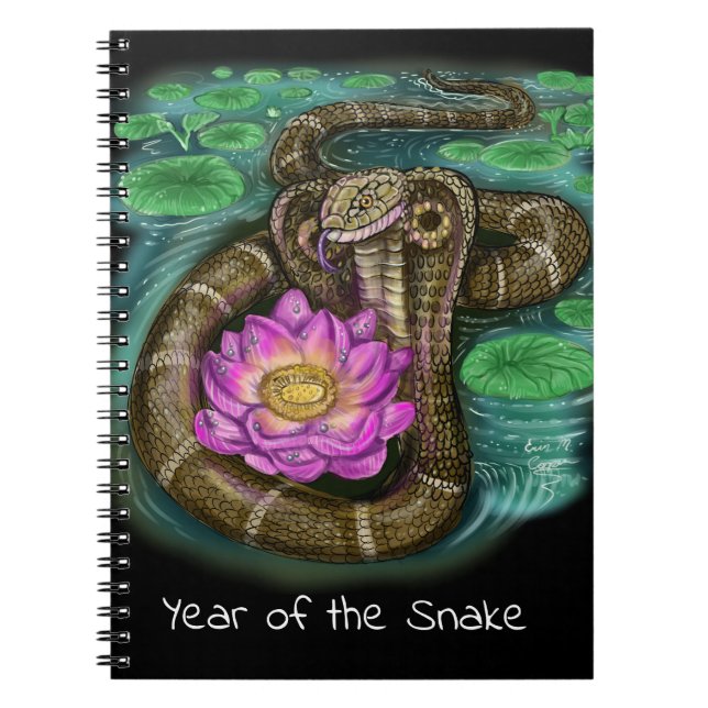 Carnet Année du serpent du zodiaque chinois (Devant)
