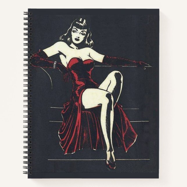 Carnet années 1940 femme fatale (Devant)