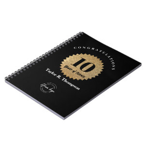 Carnet Années de service personnalisées pour le personnel