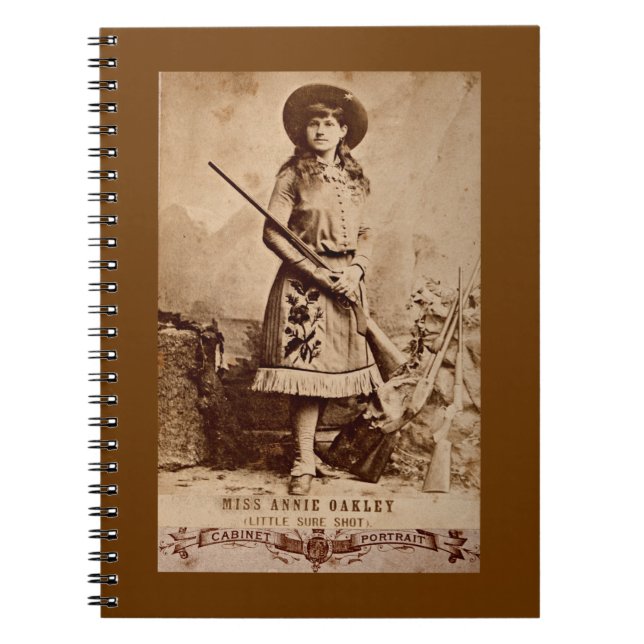 Carnet Annie Oakley Sépia (Devant)