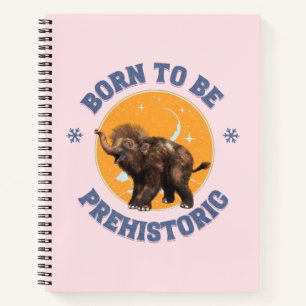 Carnet Anniversaire de bébé mammouth préhistorique drôle