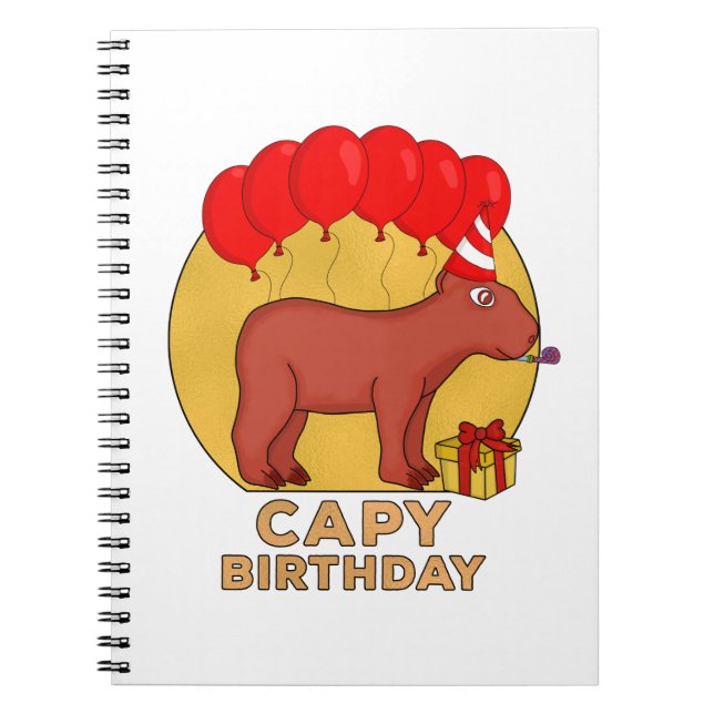 Carnet Anniversaire de Capy (Devant)