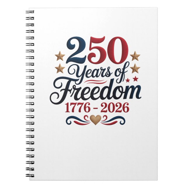 Carnet Anniversaire des 250 ans de l'Amérique (Devant)