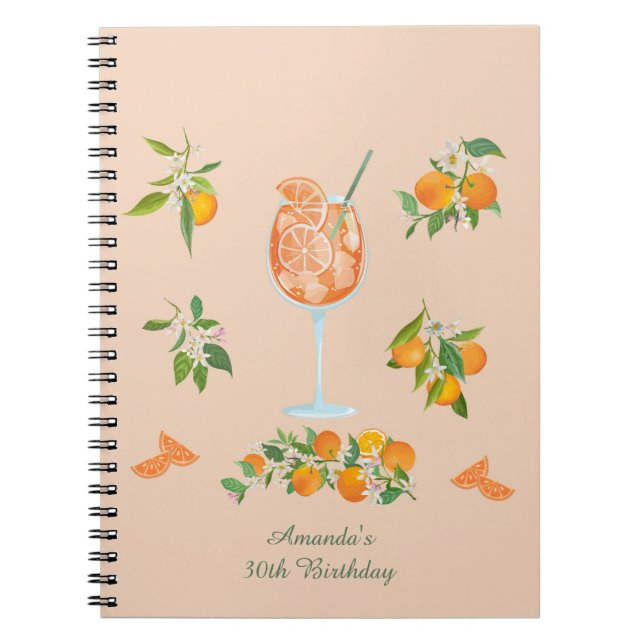 Carnet Anniversaire d'été Spritz (Devant)