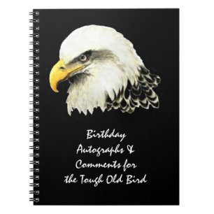 Carnet Anniversaire dur Eagle d'oiseau de commentaire
