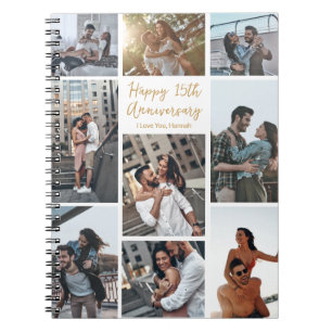 Carnet Anniversaire romantique sur mesure Collage moderne