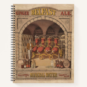 Carnet Annonce Vintage Pour Belfast Ginger Ale.