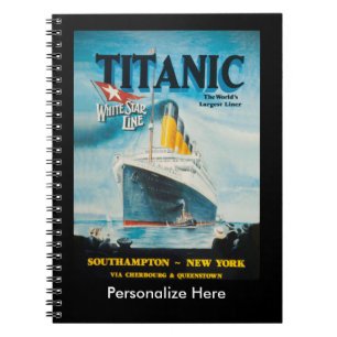 Carnet Annonce voyage Titanic RMS