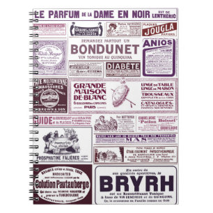Carnet Annonces vintages de journaux français 1910