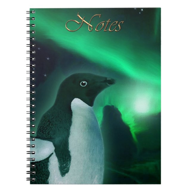 Carnet Antarctique Adelie Penguin & Aurora Australis (Devant)