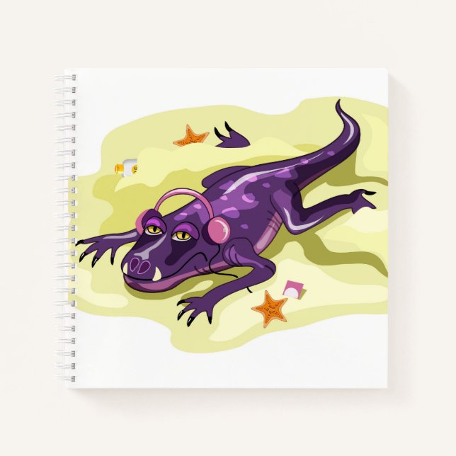 Carnet Anteosaurus Bain De Soleil Avec Casque. (Devant)