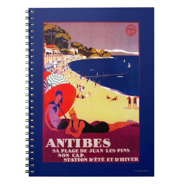 Carnet Antibes Poster Vintage Europe (Devant)
