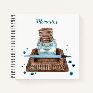 Carnet Antique Inkwell Spiral Notebook