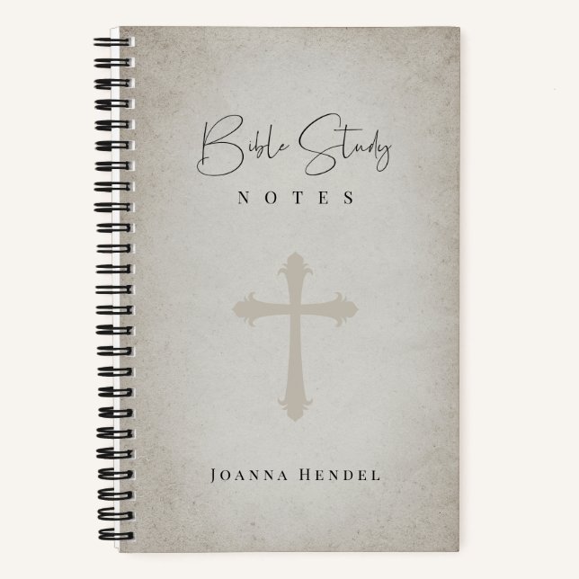 Carnet Antique Parchemin Look Personnalisé étude de la Bi (Recto)