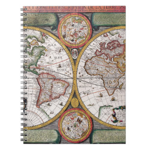 Carnet Antique vieille carte inspirée (12)